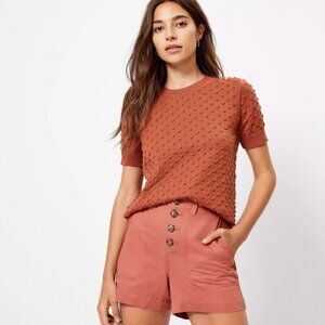 LOFT Bobble Sweater Tee Style #555538 Size: S  Color: Rust